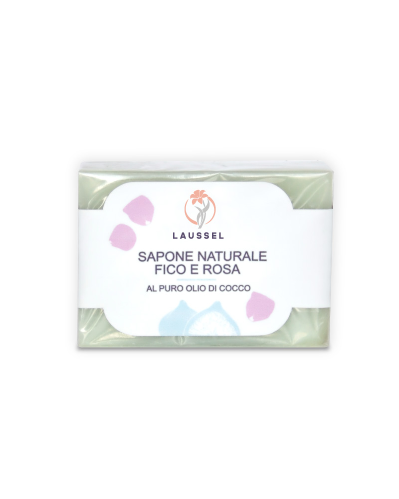 Sapone Naturale Fico e Rosa - Laussel